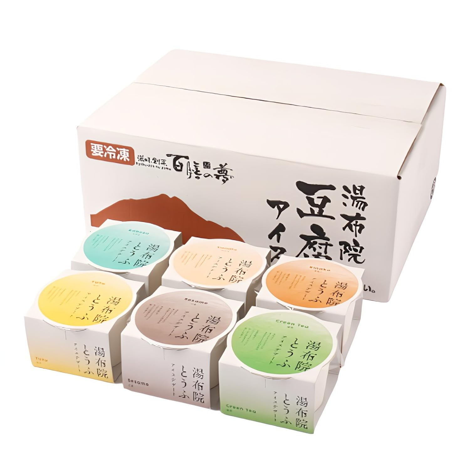 Amazon.co.jp: 三洋産業 百膳の夢 湯布院 豆腐アイス各100ml 6個セット